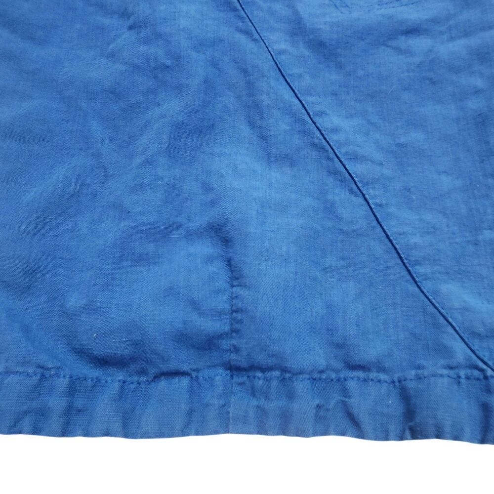 Cottonworld Linen Blend Shorts-Womens-Royal Blue-30 ins-Tailored Seam-Coastal - Picture 4 of 10
